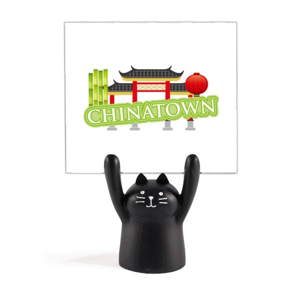 Porte-mémo chat noir mignon cadeau original pour amateurs de chats - 4