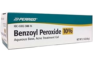 Perrigo 10% Benzoyl Peroxide Acne Treatment Gel 2.1 Oz: Clear Skin, Less Breakouts