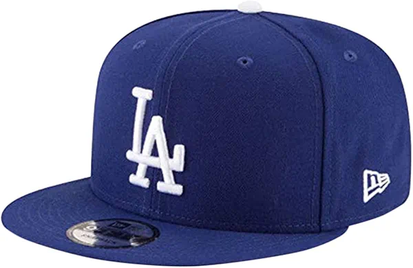 New Era 9Fifty Hat Los Angeles Dodgers Basic Snapback Adjustable Royal Blue Cap