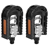 ① 【ALTA CALIDAD】: estos pedales de bicicleta plegables están hechos de una aleación de aluminio resistente y duradera para un cuerpo compuesto, que es sólido y libre de óxido, tiene alta dureza y gran durabilidad, y es duradero.