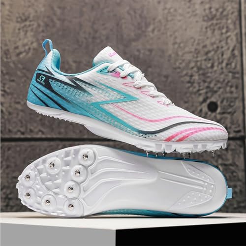 Chaussures athlétisme 8 pointes course de sprint saut mi-distance