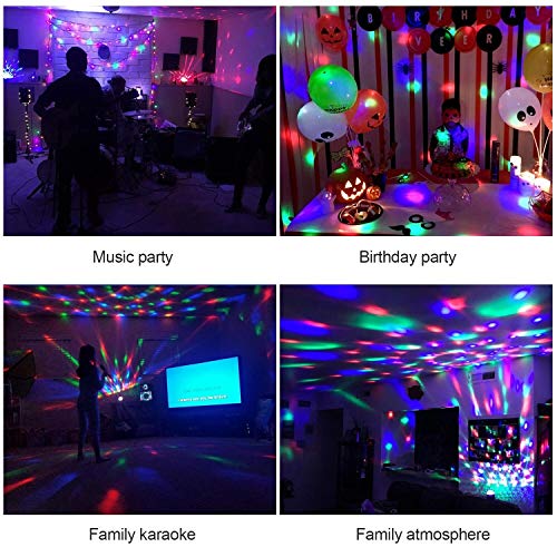 Led Rgb Disco Ball Light Usb/Battery Powered Sound Activated Mini Disco Light Portable Multicolor Rotating Small Rainbow Disco Ball For Car Party Dj Bar Club Home Room Party Christmas Wedding Kids #TOP4