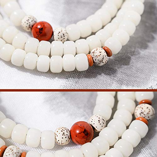 Hemobllo – Cordão decorativo para telefone Bodhi, cordão estilo chinês, borla branca, cordão antiper