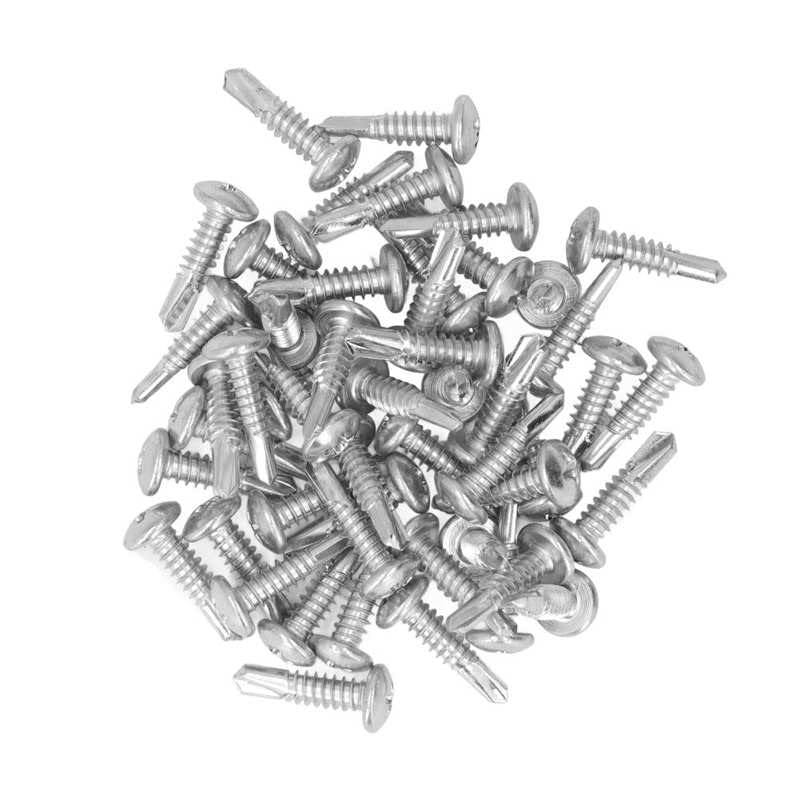 Self Drilling Screw Cross Drive Screw Carbon Steel for Application Repair - (Length: Short Hair)