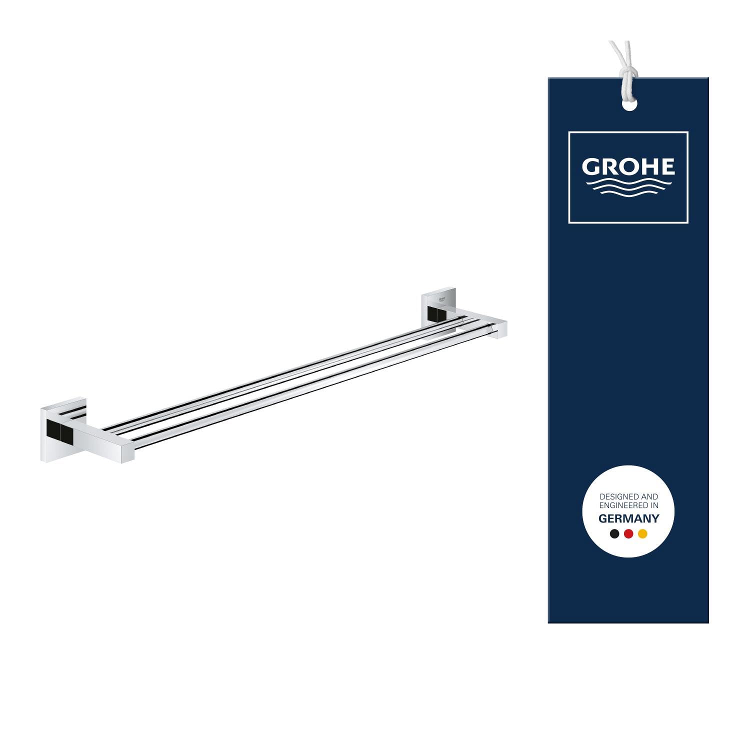 GROHE Start Cube - Barra de toallas doble, 600mm, cromo, ref. 41104000