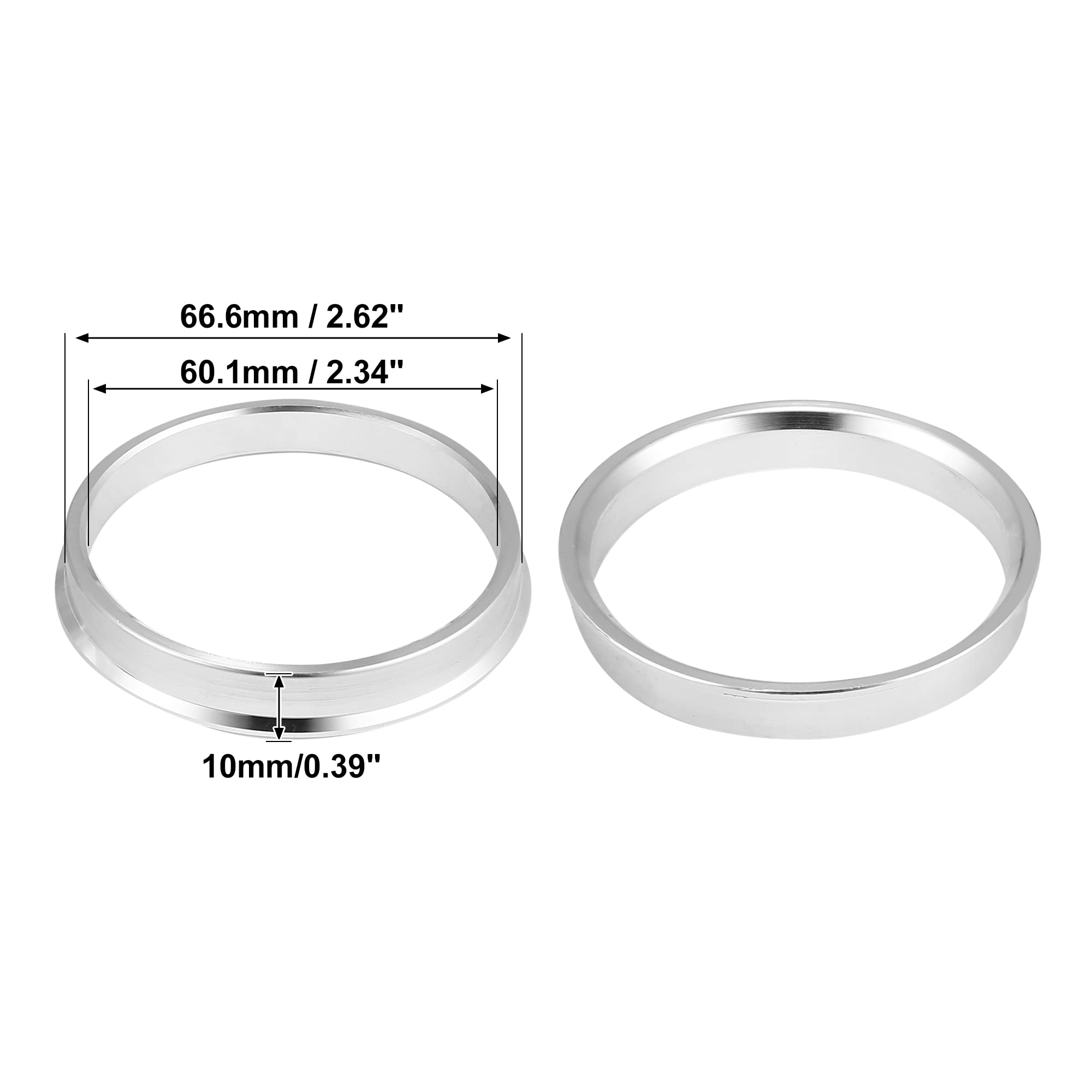 X AUTOHAUX 4-Pack Hub Centric Rings - 106mm To 77.8mm - View #5