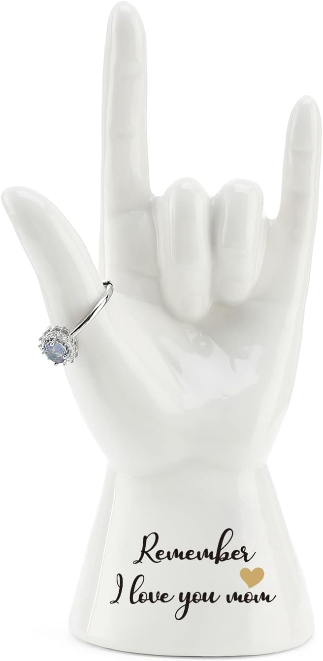 Mothers Day Gifts for Mom Hand Ring Holder-Remember I Love You Mom Gifts，I Love You Gifts