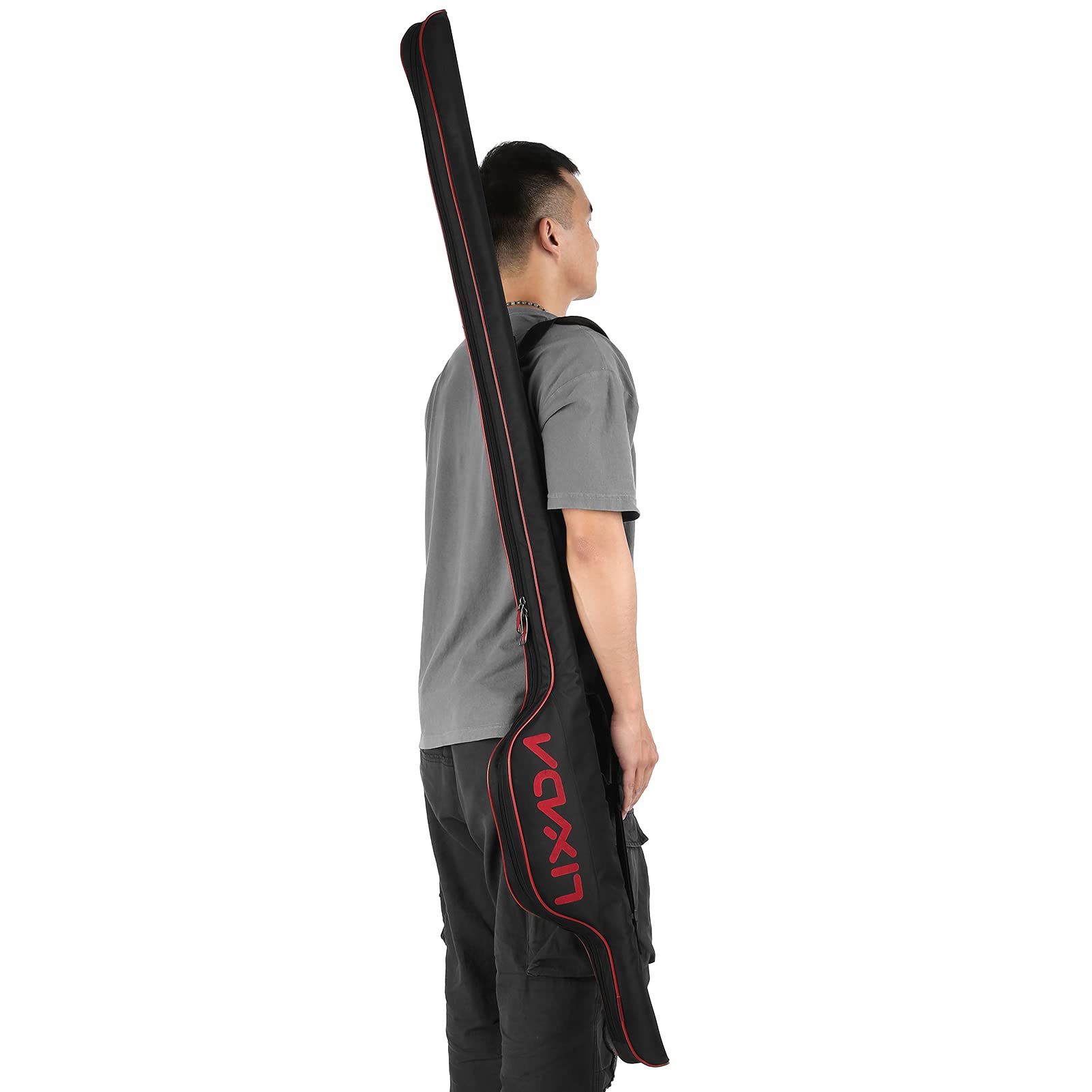Lixada Borsa Canna da Pesca 160cm Impermeabile Portatile Sacca Porta Canne da Pesca Pieghevole Durevole con Maniglia e Tracolla Organizer per Attrezzatura da Canne