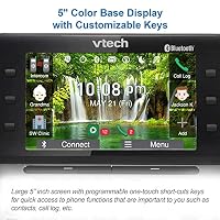 VTech IS8251-3 Business Grade 3-Handset Expandable Cordless Phone for Home Office, 5" Color Display, Programmable Short Cut Keys, Smart Call Blocking, Answering System,Bluetooth Connect to Cell — image 3