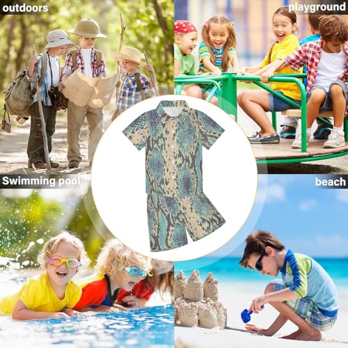 Image of Sunflower Floral Yellow Black Short Sleeve Hawaiian Button Down Shirts and Short Sets for Boys Toddler Summer Outfits
