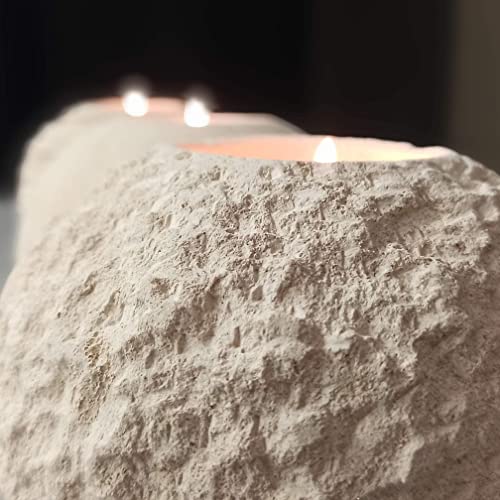 3 Rough Spheres Handmade Candles & Holders Incl Gift Box & Message Card - Dad Fathers Day Gifts From Wife Teacher Appreciation Birthday Gifts For Women Girlfriend Brother 50Th Thank You Mom #TOP3