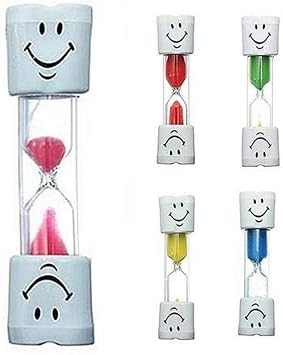 2 Minute Hourglass Smile Timer Smiley Hourglass Timer Kids Teething Timer Cooking Training Multicolor