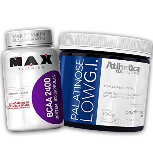 Palatinose 400g + Bcaa 2400mg X 100 Cápsulas 2= Frete Grátis
