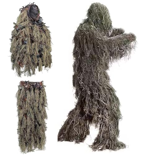 Camo leafy vêtements de chasse légers pour hommes amples