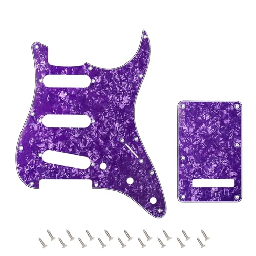 Pickguard Strat SSS Banworks Purple Pearl 4 plis haut de gamme pour Stratocaster USA Mexique