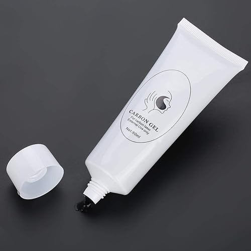 Miniatura 4 de Maani Gel de crema de cáscara de carbono de 2.7 fl oz para rejuvenecimiento de la piel, muñeca negra, limpieza profunda de la piel facial con gel de