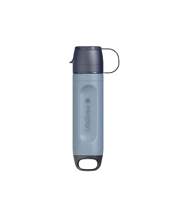 LifeStraw Peak Series Solo Personal Water Filter for Hiking, Camping, Travel, Survival and Emergency preparedness. Removes Bacteria, parasites and microplastics.