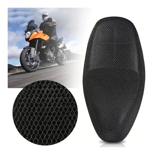 Cubierta de asiento para motocicleta con red transpirable de protección 5