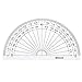 eBoot 4 Pieces Math Geometry Tool Plastic Clear Ruler Sets, Protractor, Triangle