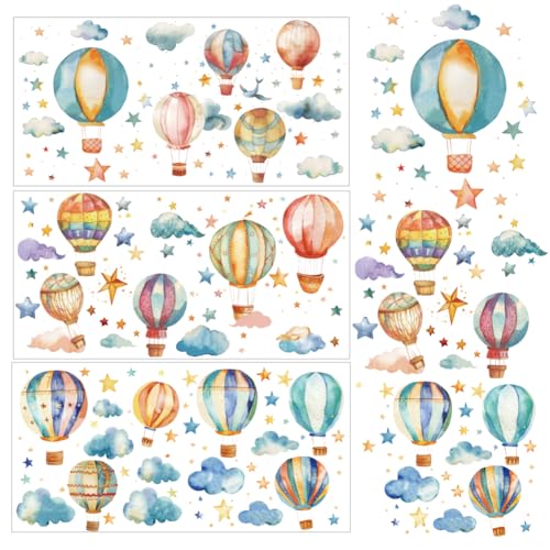 beinkmake 3 calcomanías de globo para muebles, calcomanías de pared para baño, calcomanías de arte de pared para despegar y pegar para guardería, dormitorio, sala de estar, decoración de gabinetes
