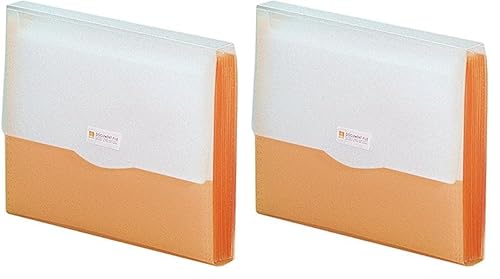 リヒトラブ ドキュメントファイル A4 オレンジ G5610-4 (× 2)