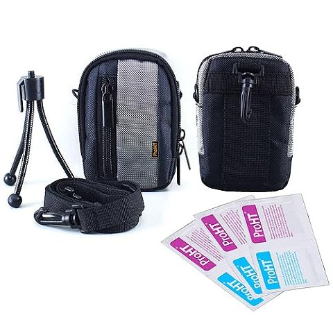 Inland Silver Pro Camera Case Kit Includes Mini Tripod and Lens Wipes