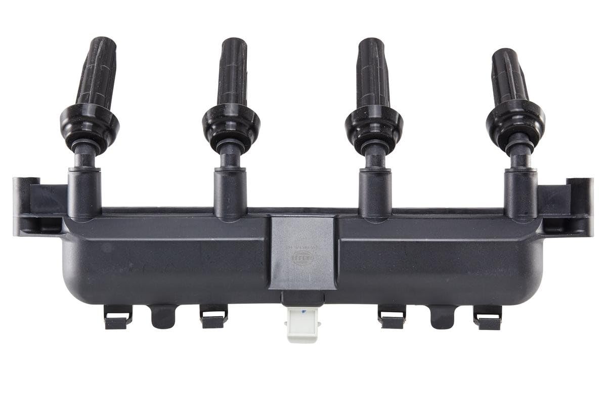 HELLA 5DA 193 175-441 Bobina de encendido - 12V - 4polos - Bobina de encendido bloque - atornillado