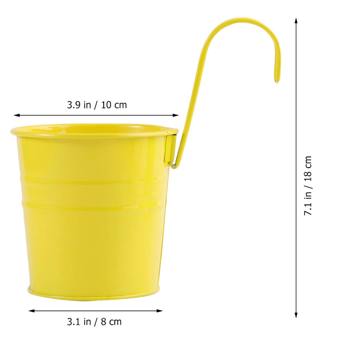 DOITOOL 10pièces Pot De Fleurs Suspendu Métal Jardinière pour Balcon Ou Jardin Pot De Fleurs Décoratif