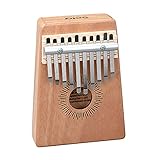 Sela Kalimba 10 - Natural, Daumenklavier mit 10 Zungen in C-Dur, mit Tasche