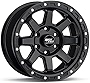 RockTrix RT116 17 inch Wheel Compatible with 2009-2023 Ford F150, 17x9 6x135 Wheels (-12mm Offset, 4.5in Backspace) 87.1mm Bore, Black Wheels, Also fits 2022+ Bronco Raptor Rims