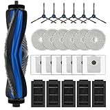 (24個) T50 Omni 交換部品 ECOVACS DEEBOT T50 Omni、T50 Pro Omni ロボット掃除機用アクセサリー、ローラーブラシ1本、サイドブラシ6本、ダストバッグ6個、HEPAフィルター5枚、モップパッド6枚