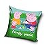 Peppa Family - Cuscino per bambini, 40 x 40 cm