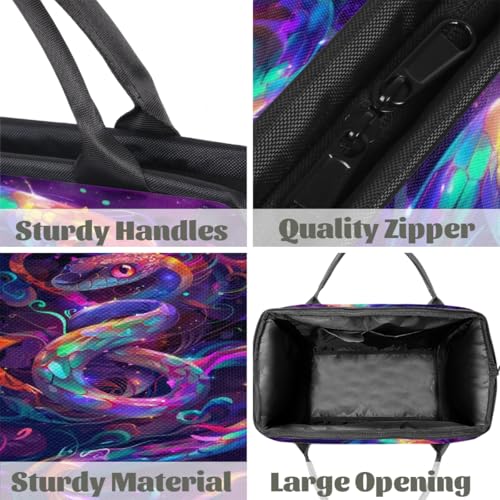Bolsa de deporte para yoga y gimnasio con estampado de serpiente 4