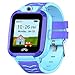 UOTO 4G Kids Smartwatch Phone, WiFi LBS GPS Tracker Watch Waterproof for Boys Girls with Pedometer/Remote monitoring/FaceTalk/2-way Call/SOS, Kids Christmas Birthday Gift(Blue-Q51)