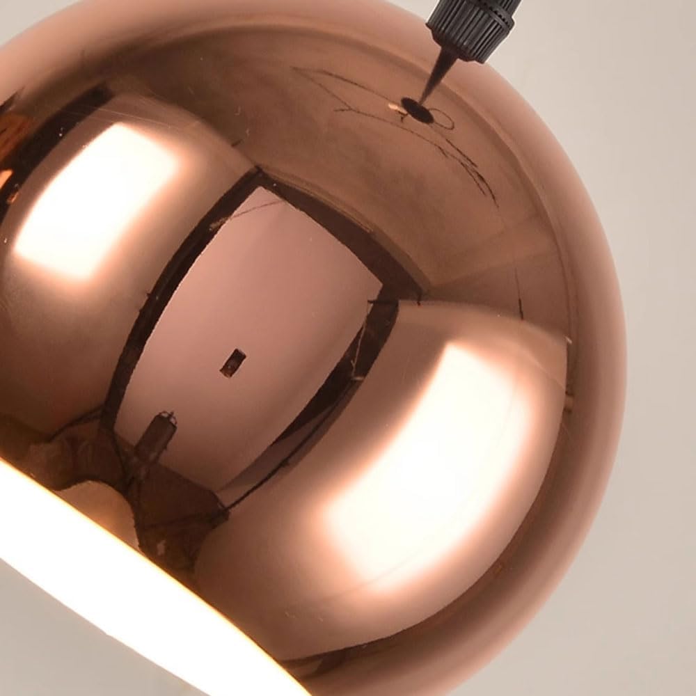 Shiny Rose Gold Design Pendant Light Fixtures Modern Elegance Chandeliers Pendant Shade Farmhouse Lighting Fixtures Close to Ceiling Lamps for Bedroom, Kitchen Island, Dining Room