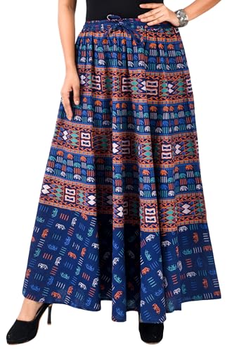 Image of Premium Cotton Skirt for Women with Pocket, Free Size