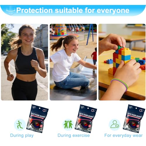 80 Stück Anti Laus Haargummi Set Mit Läusekamm Gegen Kopfläuse Buntes Elastisches Anti Läuse Haargummi Enthält Ätherische Öle Täglichen Haarschmuck für Frisch Duftendes Haar