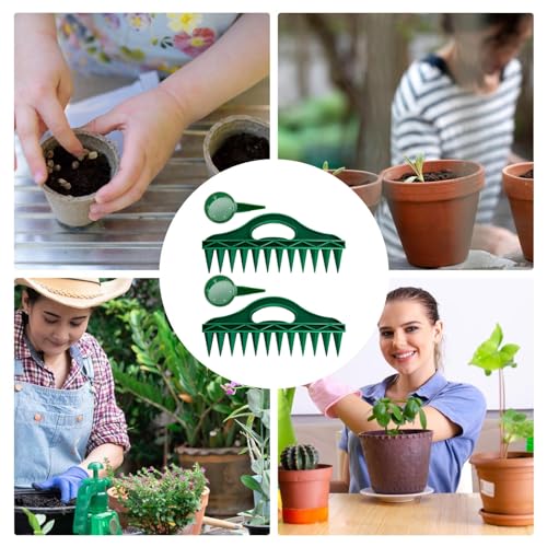 Siopob Ferramenta manual do dispensador de semeadora de semeadura, plantador de semeadora portátil -