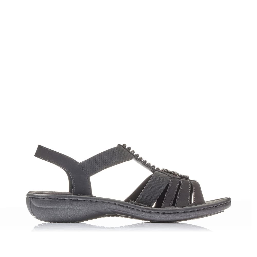 Rieker Damen Klassische Sandalen 60806, Frauen Sandalen