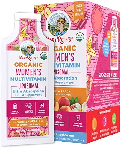 MaryRuth's | Multivitamin for Women | Sugar-Free Womens Multivitamin Liposomal | Liquid Vitamins for Immune Support | USDA Organic, Vegan | 14-Pack 0.5 Fl Oz