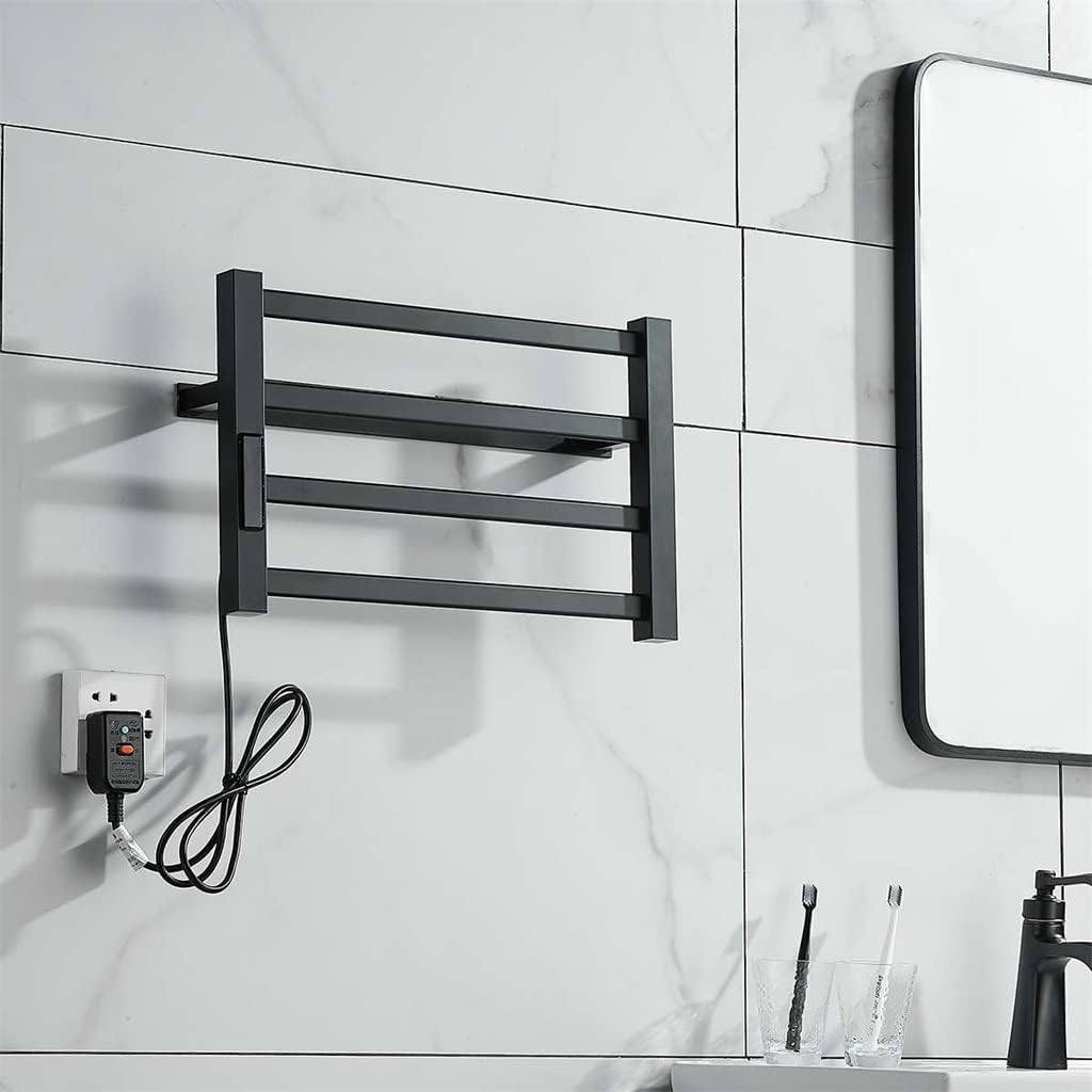 Bathroom Electric Bath Towel Warmer Heating Shelf Rack Household Thermostatic Dryer Punch Rail(Right line)