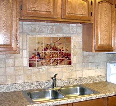 Tile Mural Fruits Bouquet By Corrado Pila - Art Kitchen Bathroom Shower Wall Backsplash Splashback 4X3 6" Ceramic, Matte #TOP2