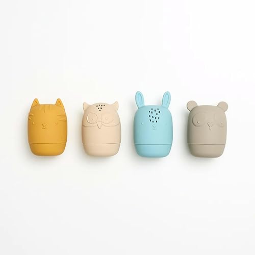 Miniatura 2 de Bumble Bear Juguetes de baño de silicona sin moho, juguetes de baño para bebés de 6 a 12 meses, niños pequeños de 1 a 3, juguete de bañera infantil