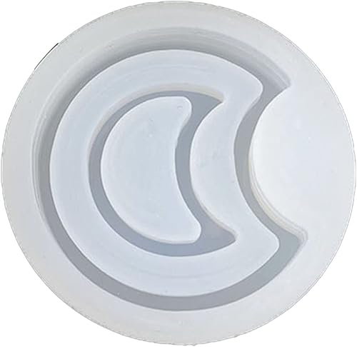 Miniatura 3 de Lerpwige Moldes de resina para coctelera de resina, moldes de resina UV, llavero de luna movediza, molde de resina epoxi hecho a mano para colgar