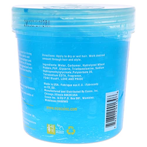 Eco Style Gel - Sport - Long Lasting - Strong Maximum Hold - Great For Active Lifestyles - Adds Volume And Sheen - Alcohol Free And Water Based Formula - Helps Maintain Healthy Hair - 24 Oz #TOP1