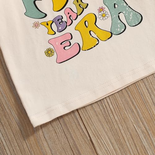 Kids Toddler Baby Girls Birthday T-Shirt in My ONE/Two/Three/Four/Five/SIX Year Old Era Retro Groovy Top4