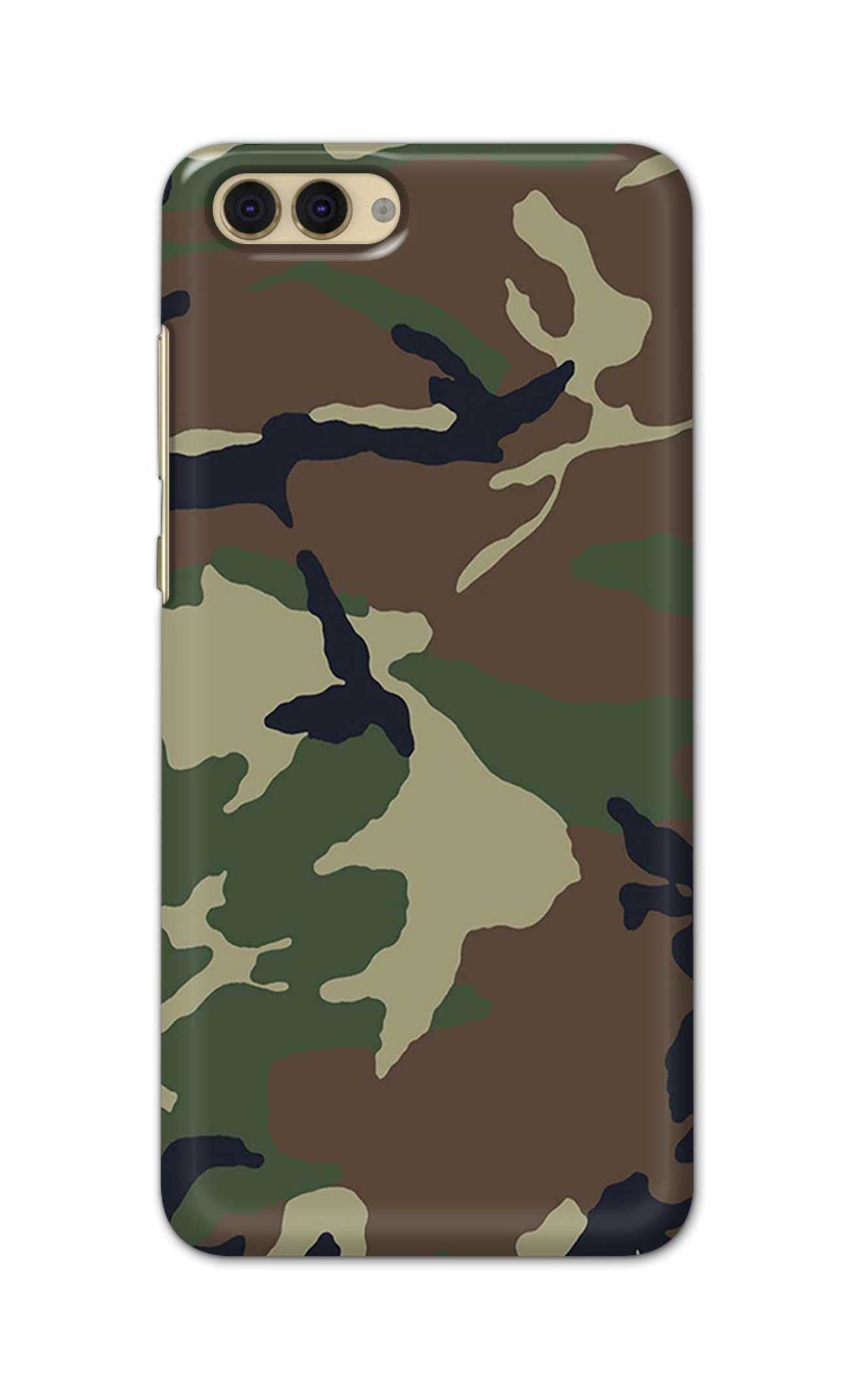 PRINTFIDAA Army Camouflage Indian Printed Designer Hard Back Case Cover for Honor View 10 -(WV) GOD1002