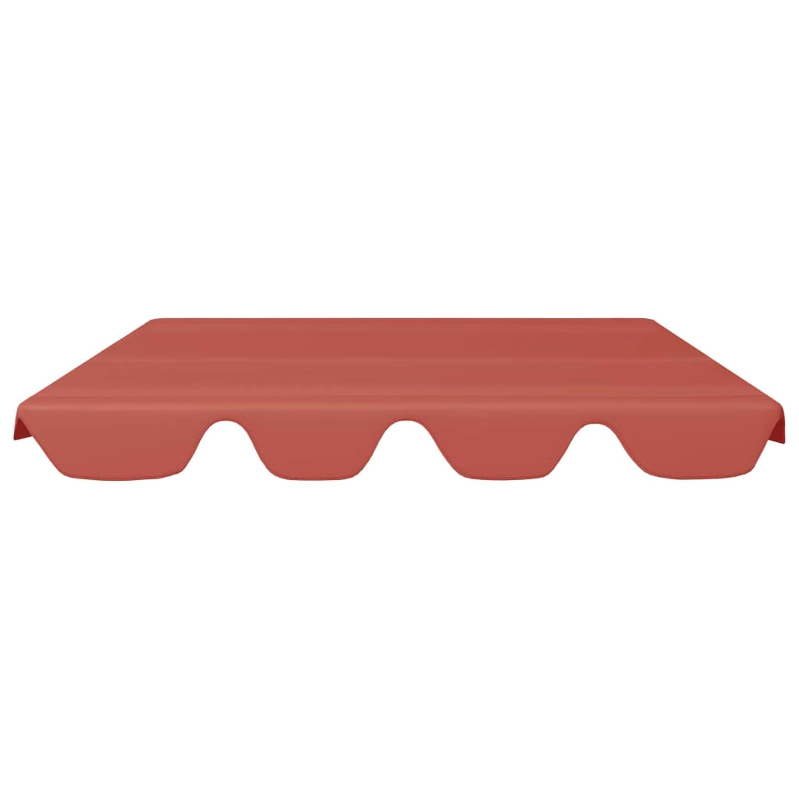 Tidyard Toit de Remplacement pour Balançoire de Jardin, Imperméable, Tissu Polyester avec Revêtement PVC, 150x82,5/105x18 cm, 270 g/m², Para Balançoires de Jardin
