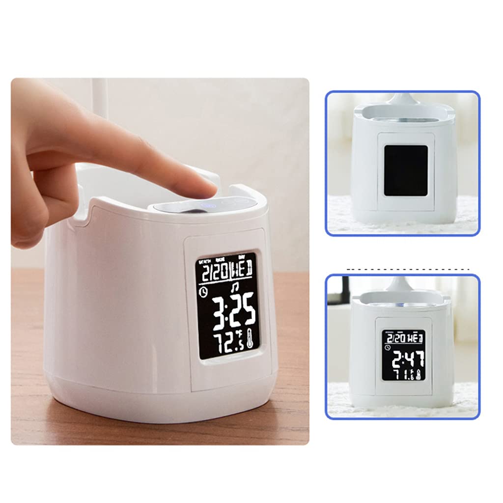 1 lot de lampe de bureau LED avec porte-stylo pour ordinateur de bureau flexible col de cygne pour la lecture et l'étude, petite pour chambre à coucher, lampes USB pour enfants, loupe sur pied à