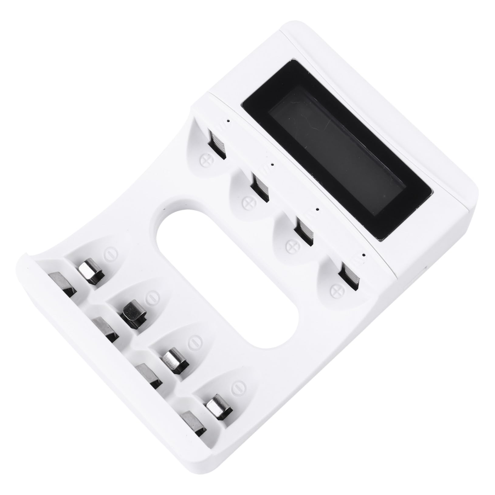 Angoily 3piezas Cargador De Baterías LCD De Ranuras Pantalla Inteligente y Función De Individual para Baterías Recargables USB